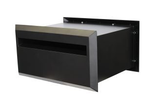 Fenwood Adjustable Column Mount Locking Mailbox - Black or Bronze